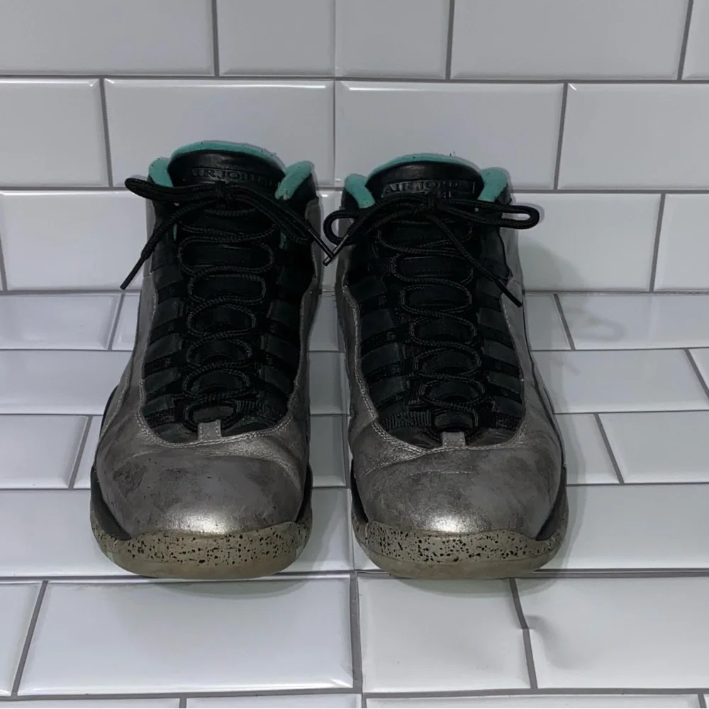 Jordan 10 Retro Statue of Liberty Silver Teal Men’s Size 11 - Picture 5 of 9